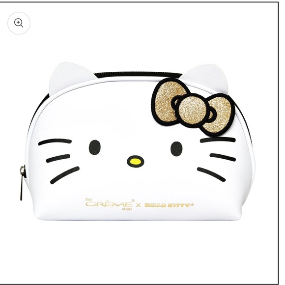 Hello Kitty Handbags - Hello Kitty Makeup Bag - Creme Shop Gold Holiday Edition